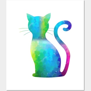 Colorful Cat Posters and Art